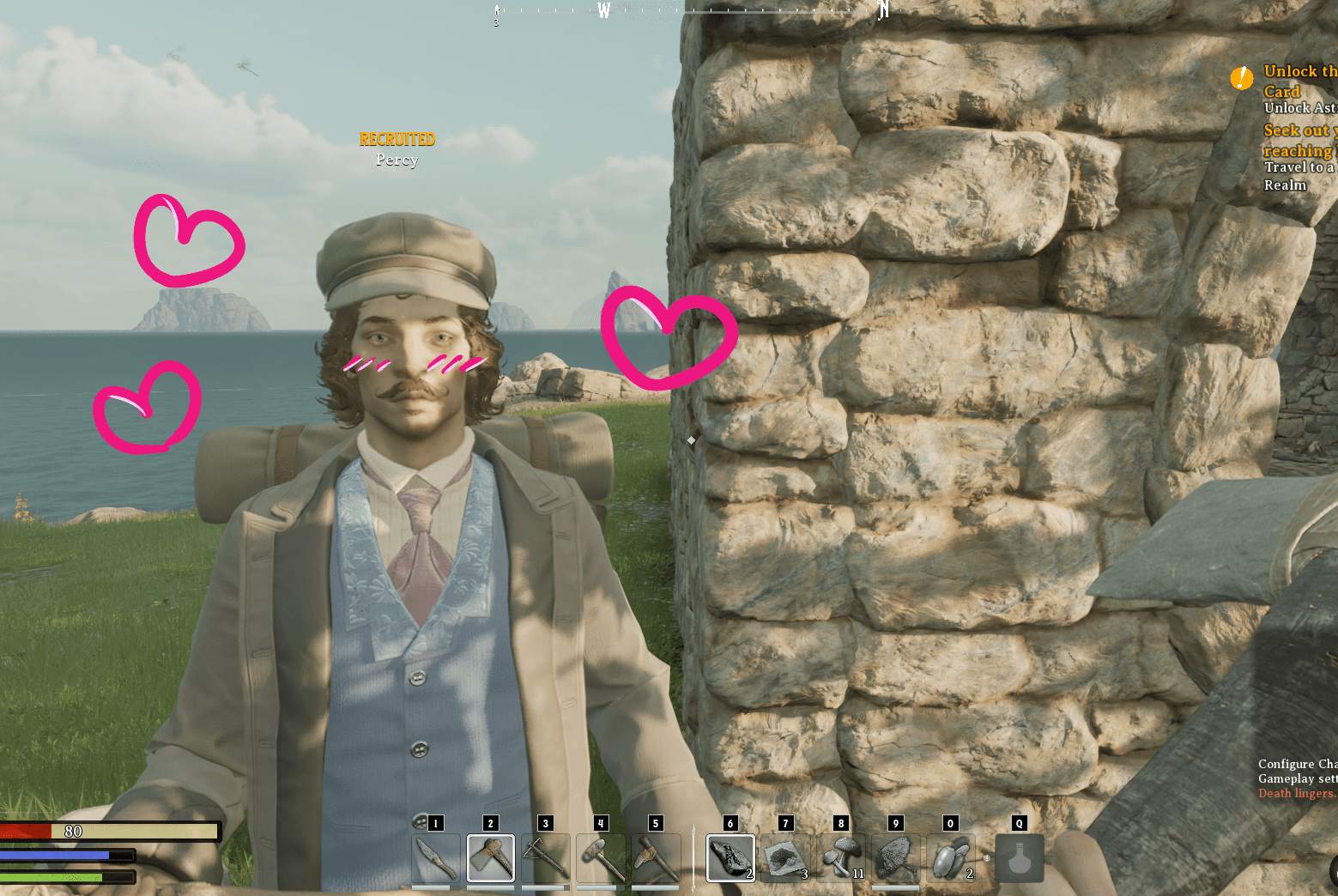 My Nightingale companion is an unstoppable tree chopper and beast slayer